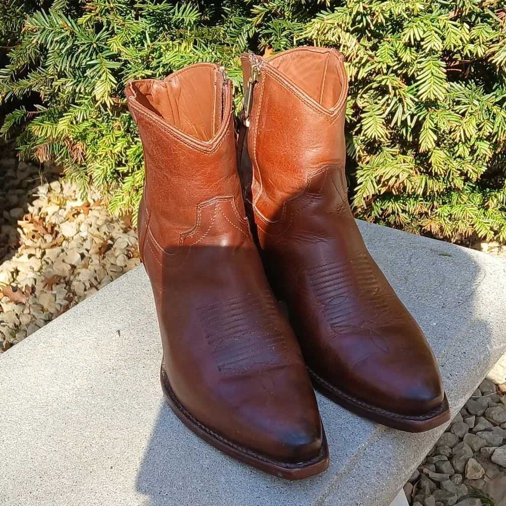 TECOVAS THE DAISY LEATHER Ankle Boots Size 9 - Picture 4 of 14